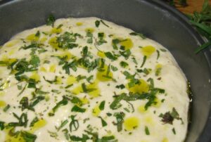 pizza bianca aromatica