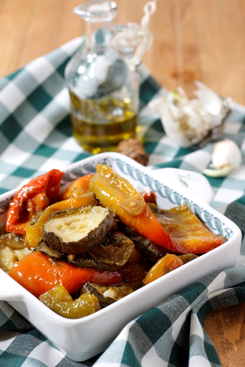 Peperoni e Zucchine in agrodolce