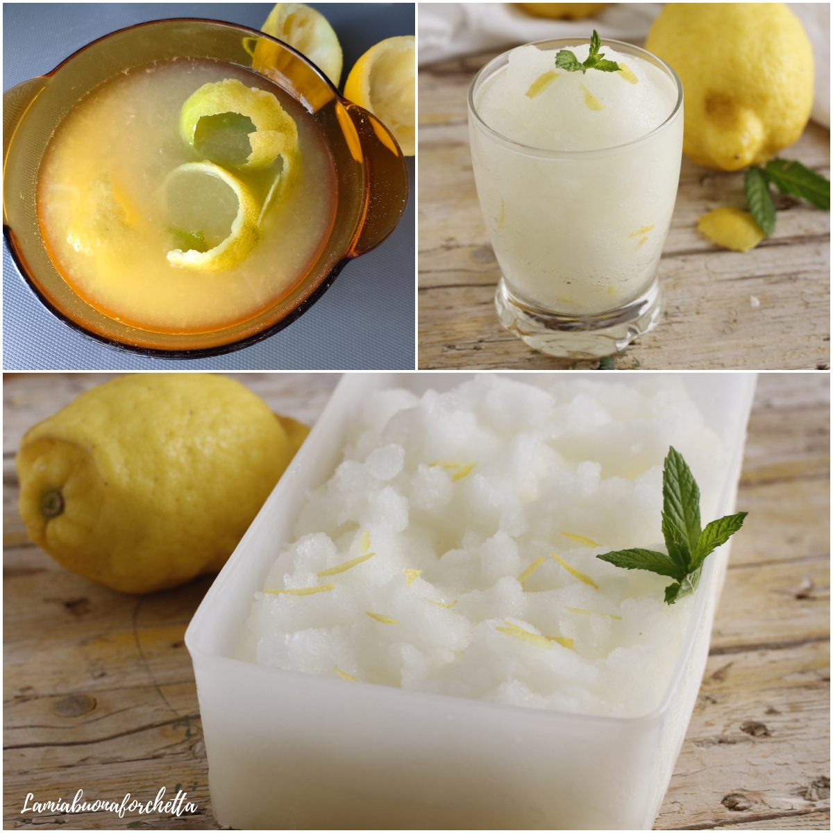 granita di limone siciliana