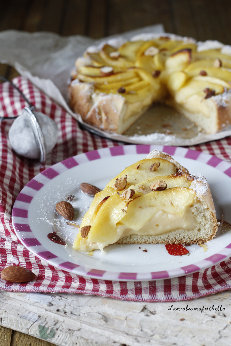 crostata crema e mele