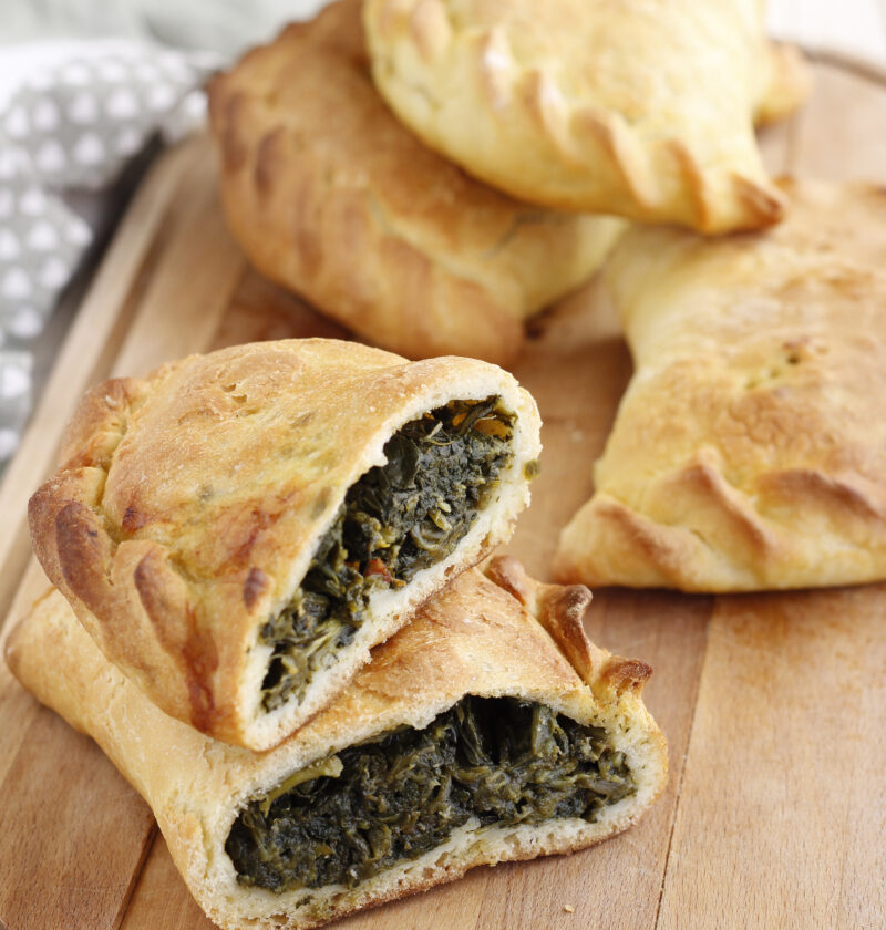scacce con spinaci