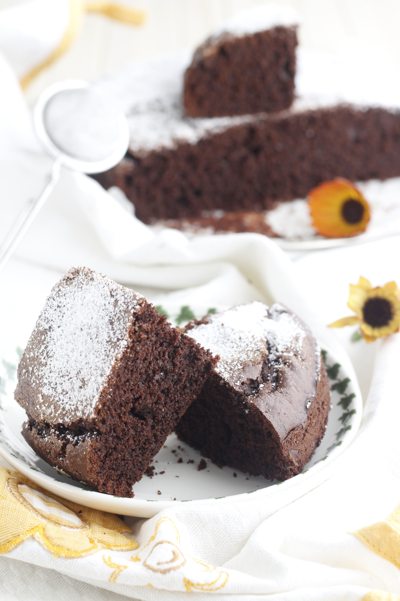 torta con farina di riso al cioccolato