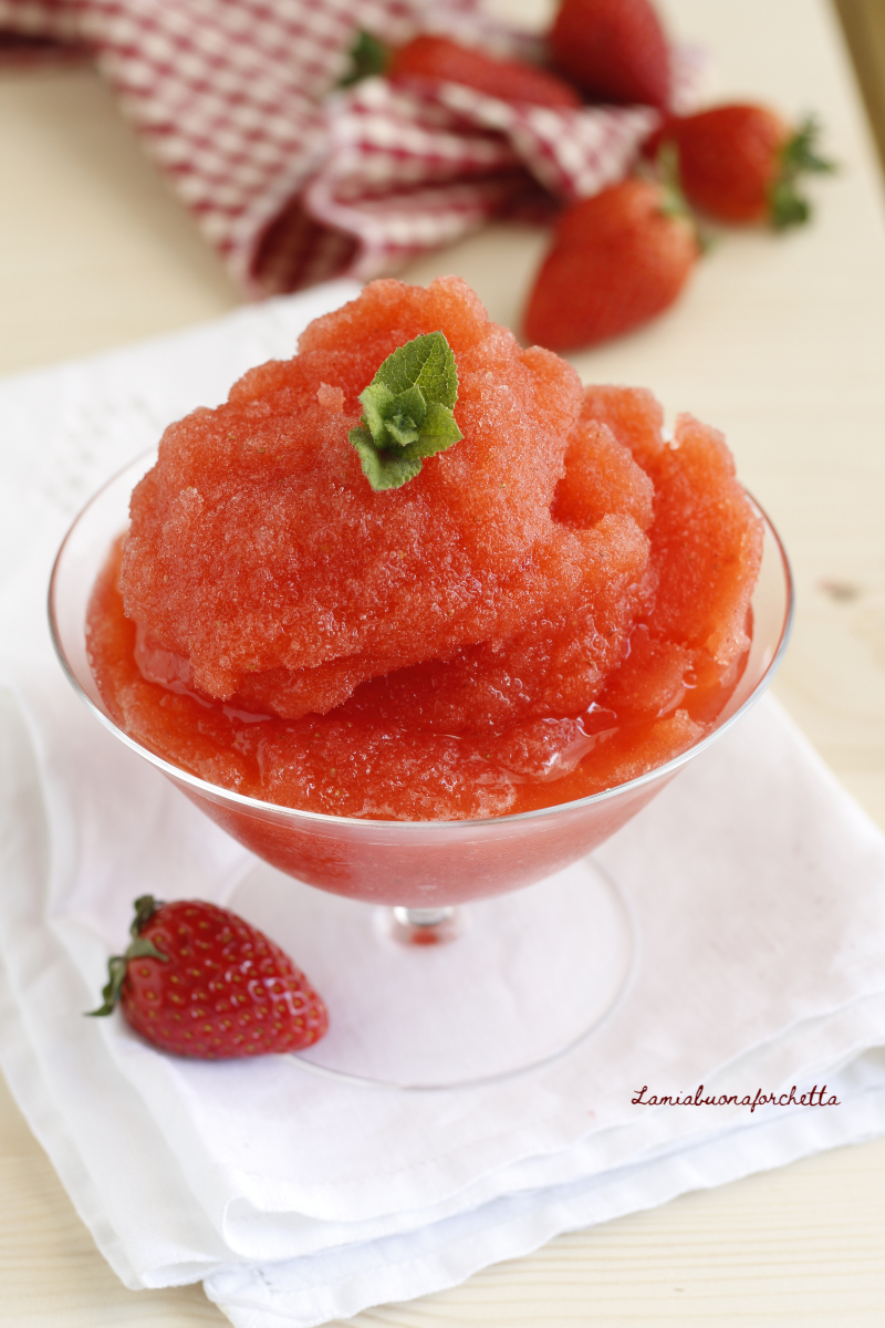 granita di fragole