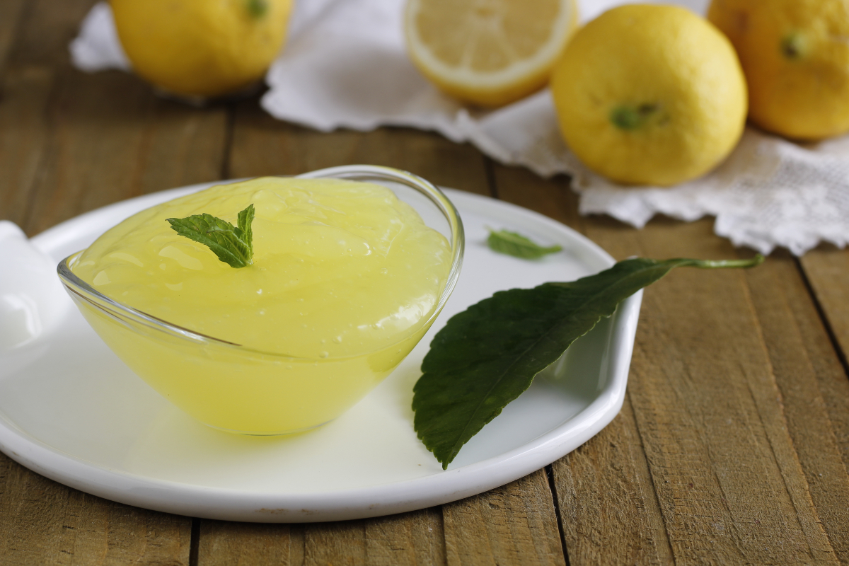 crema al limone all'acqua