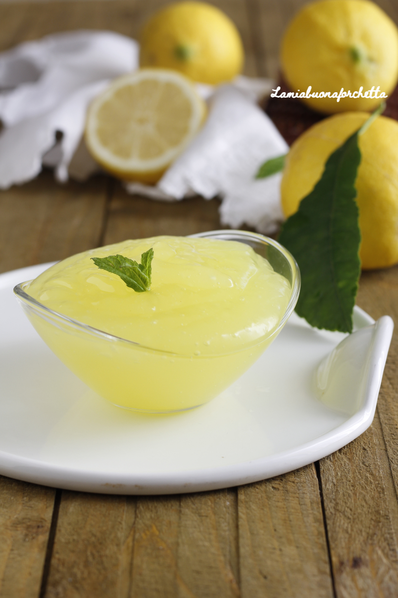 crema al limone all'acqua