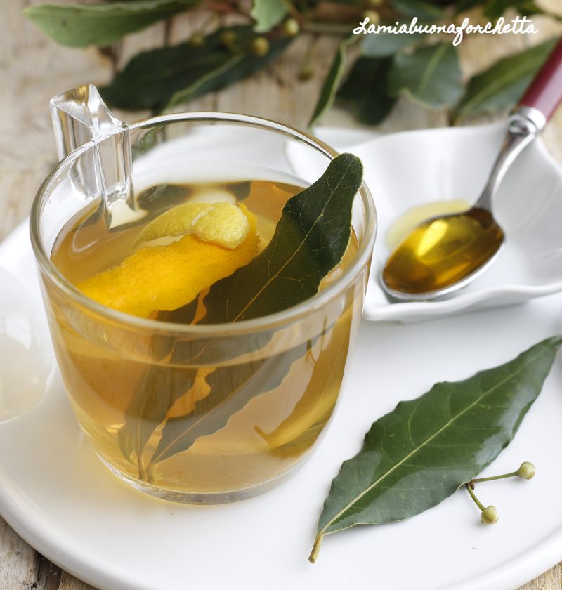 tisana digestiva alloro e limone