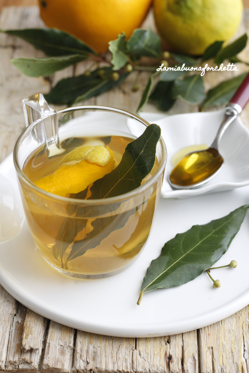 tisana digestiva alloro e limone